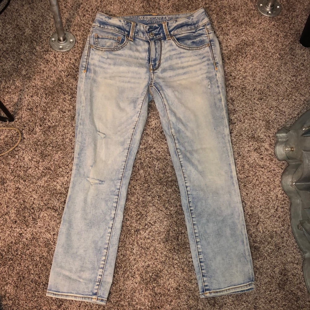 cropped jeans